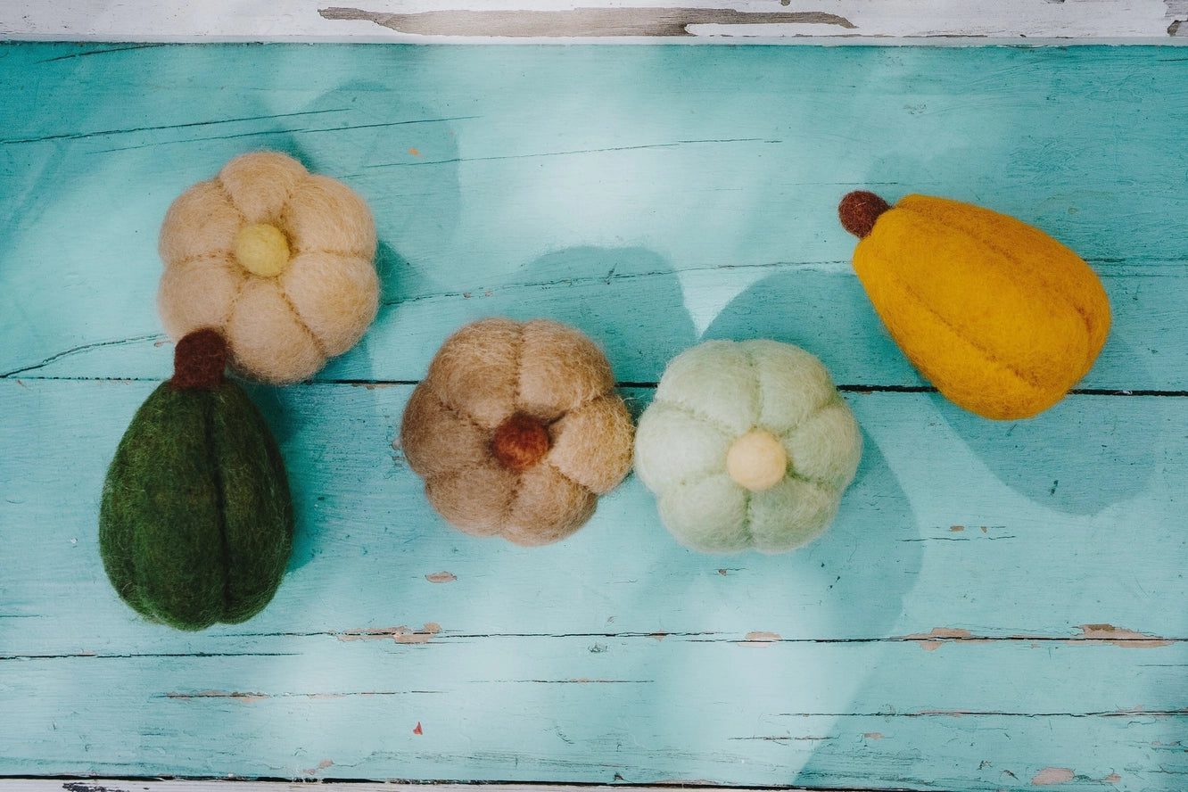 Global Goods Partners Felted Harvest Gourds.