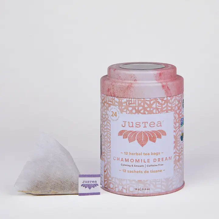 JUSTea Chamomile Dream Tea Bag Tin