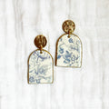 Shopwell Earrings Blue Floral