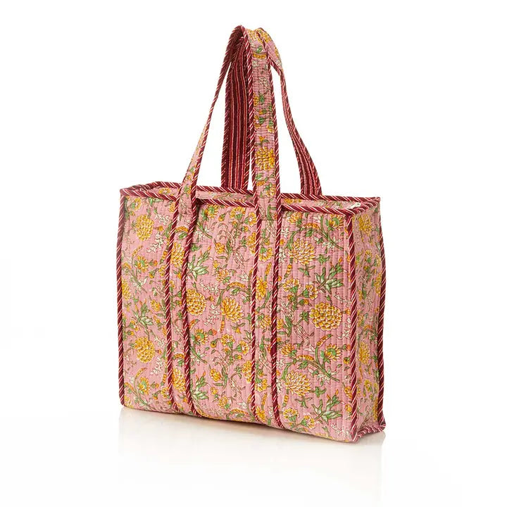 SERRV Marigold Blush Quilted Bag
