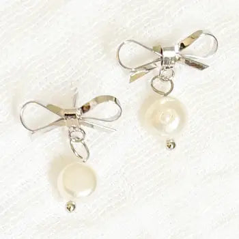 Shop Well Joy Silver Bow Earrings