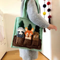 Global Goods Partners Woodland Friends Kids Puppet Bag