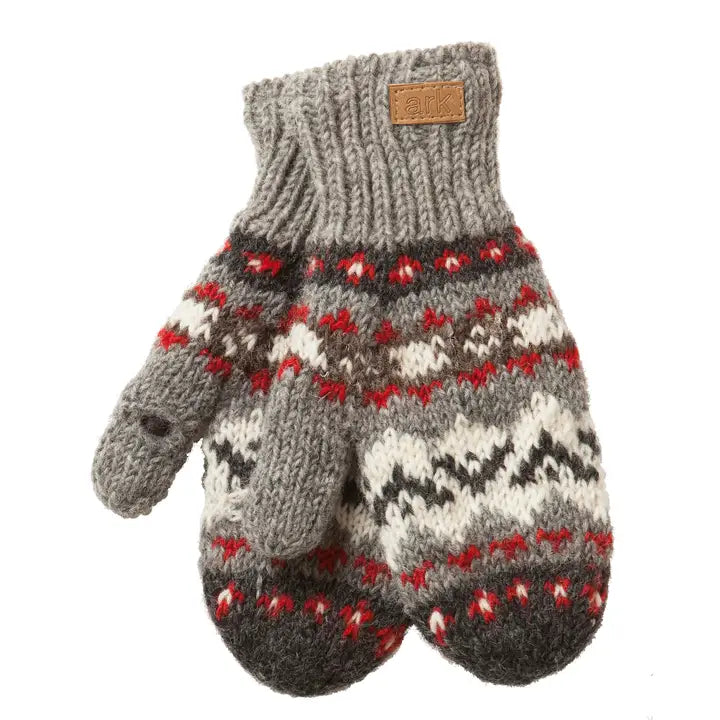 Ark Imports texting mittens-gray