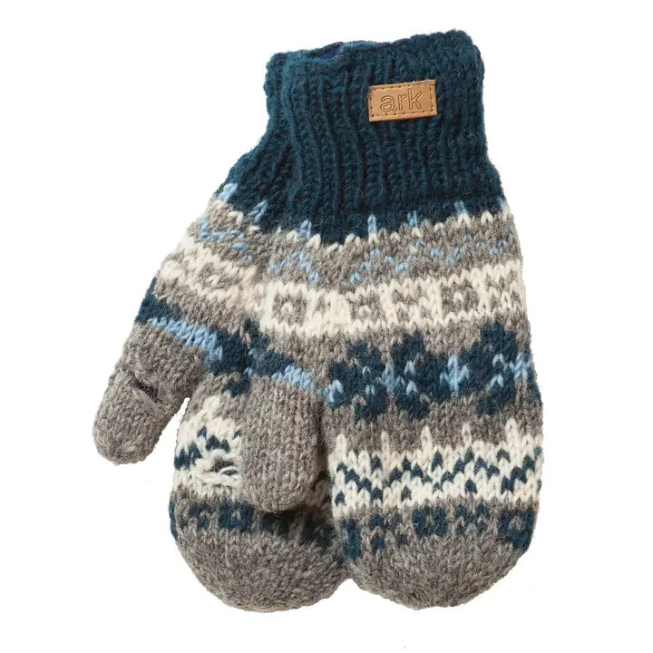 Ark Imports Texting Mittens-teal