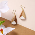 Ten Thousand Villages Wooden Teardrop Earrings
