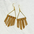 Shopwell Rapha Earrings:  Brown